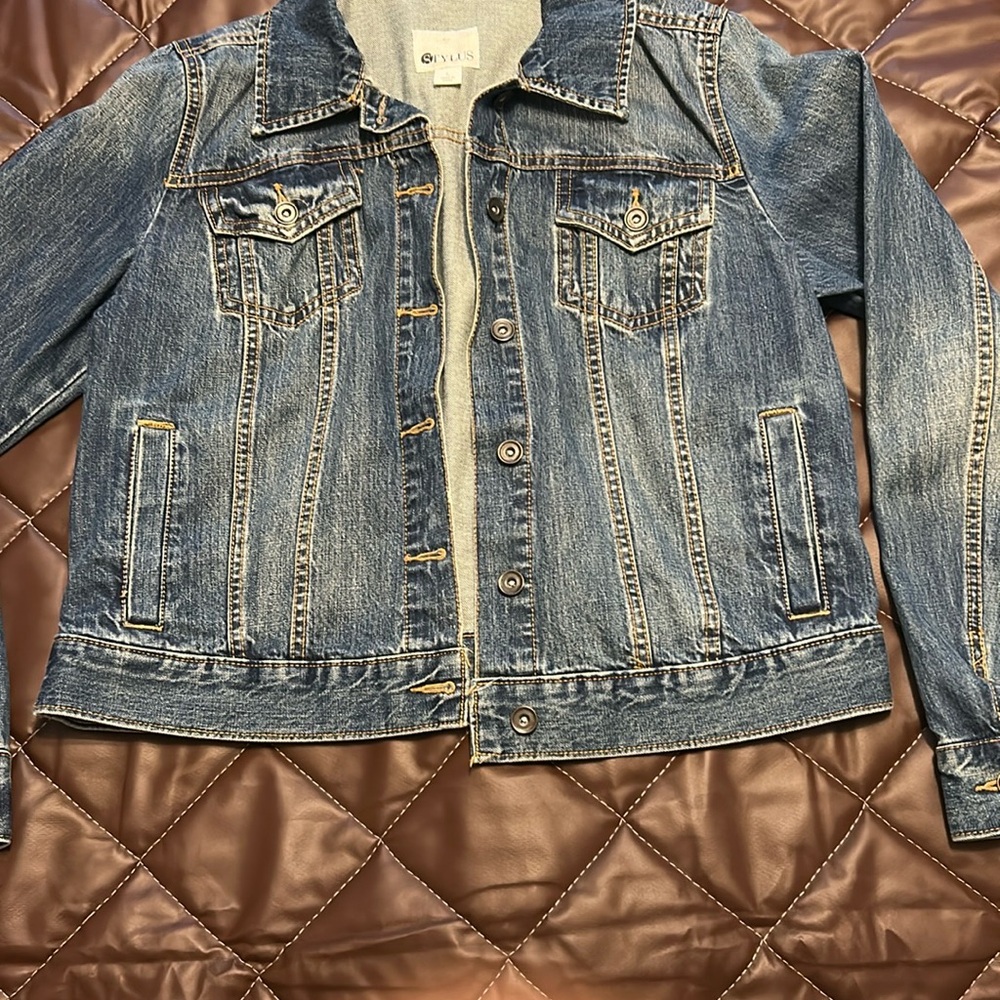 Stylus Blue Denim Jacket excellent condition Lg - Picture 2 of 13
